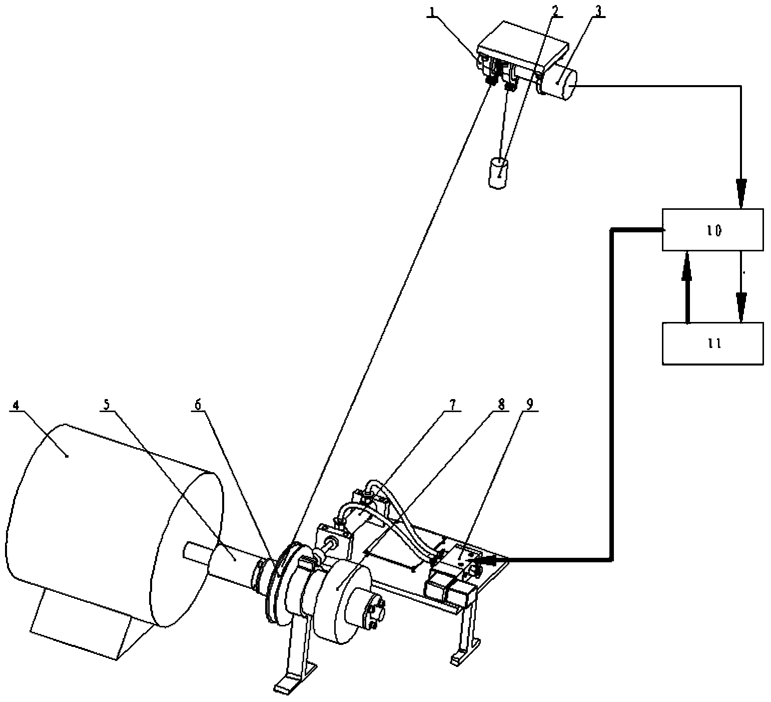 Method and device for measuring rotation inertia of revolution body online