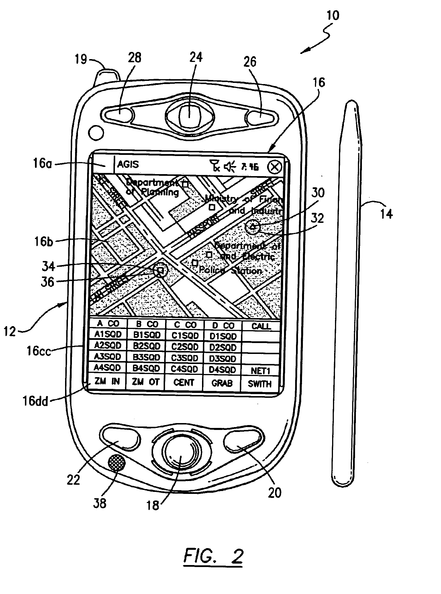 Cellular phone/pda communication system