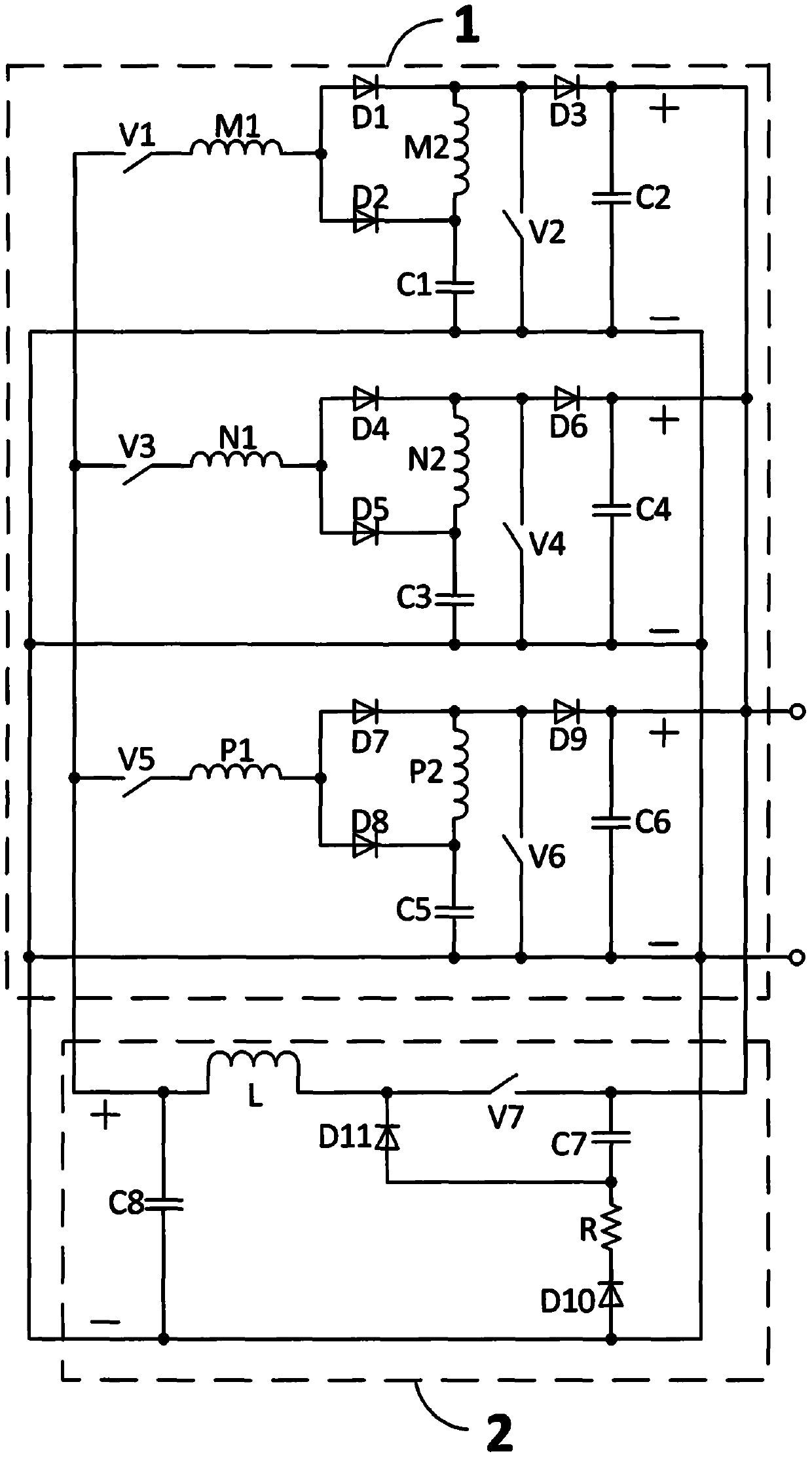 Switched reluctance generator converter and control method thereof