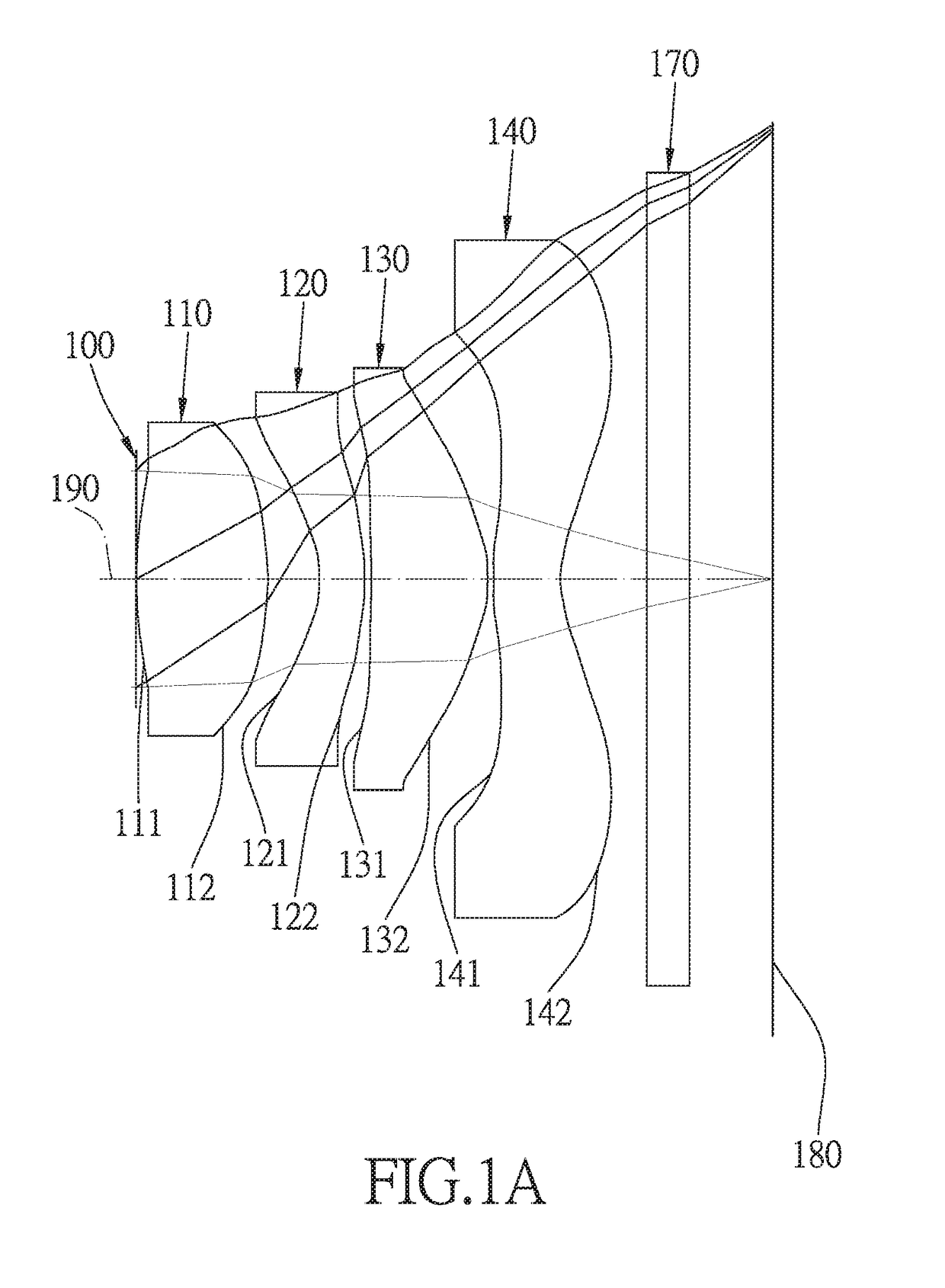 Optical lens system with a wide field of view