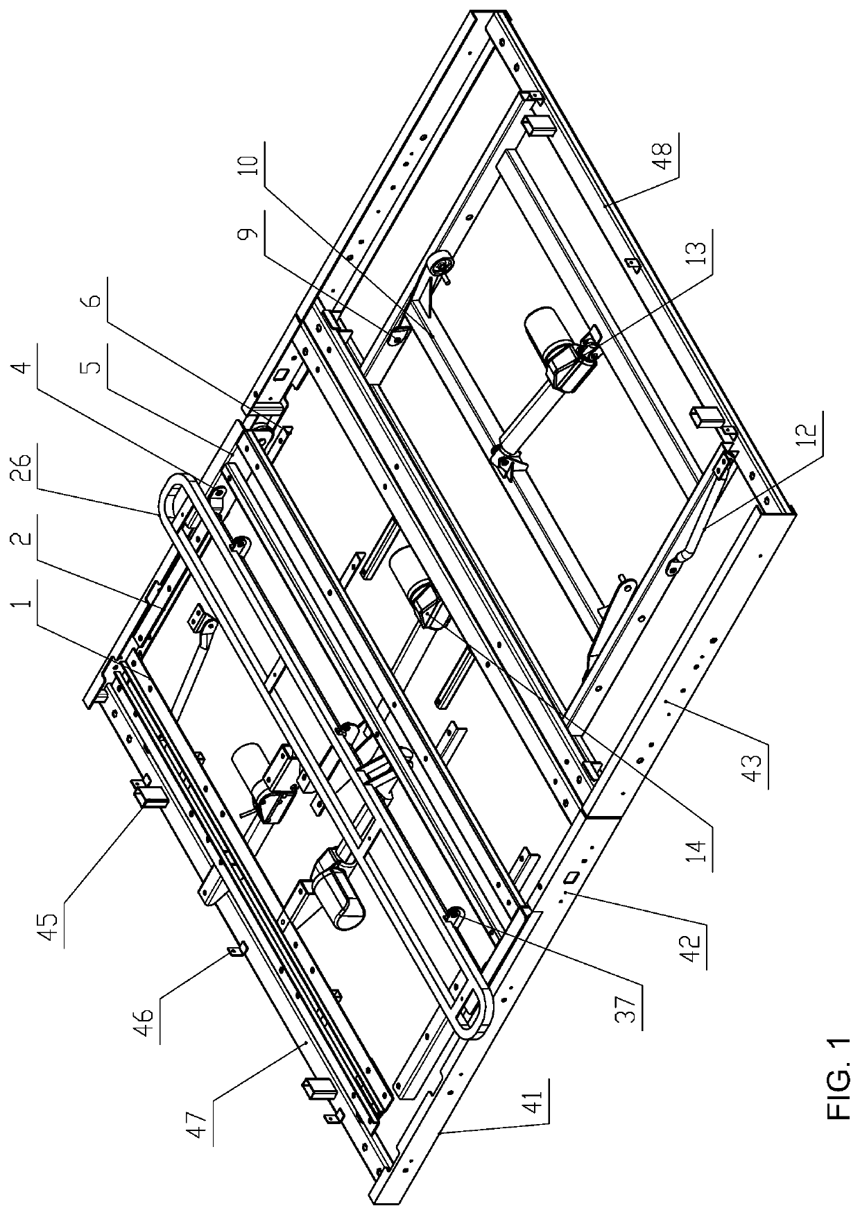 Knockdown adjustable bed with a slidable assembly