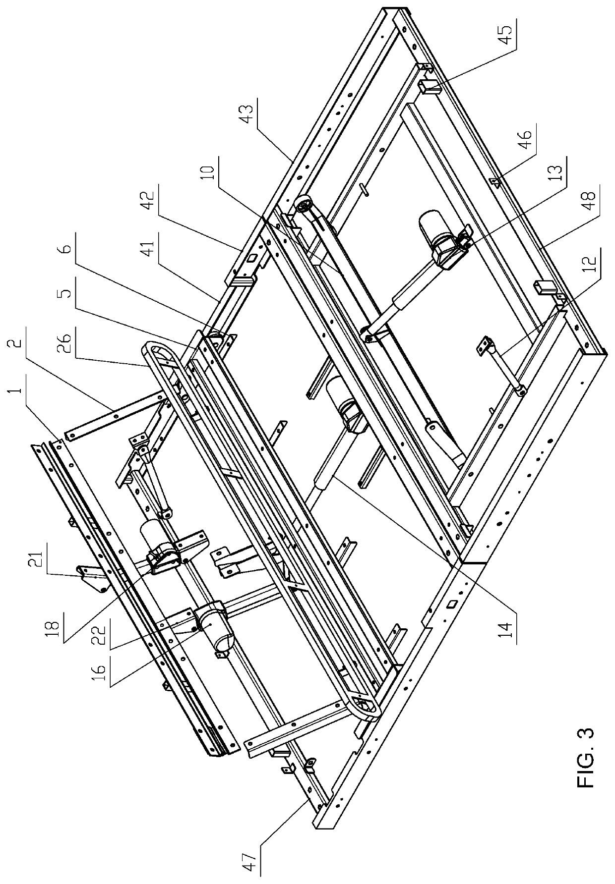 Knockdown adjustable bed with a slidable assembly