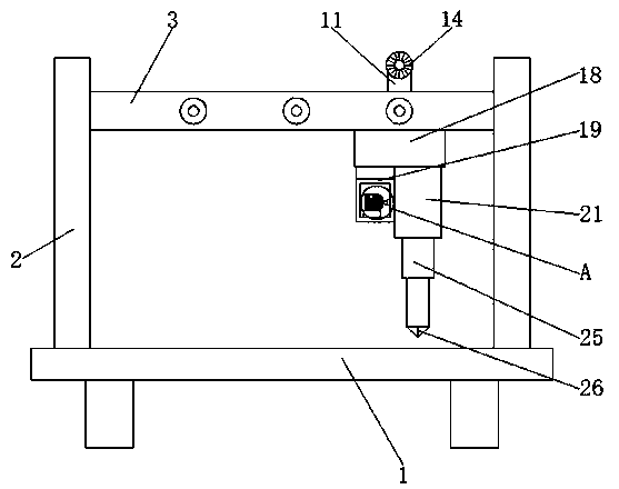 Cutting device capable of being adjusted at multiple angles for producing and processing lace fabric