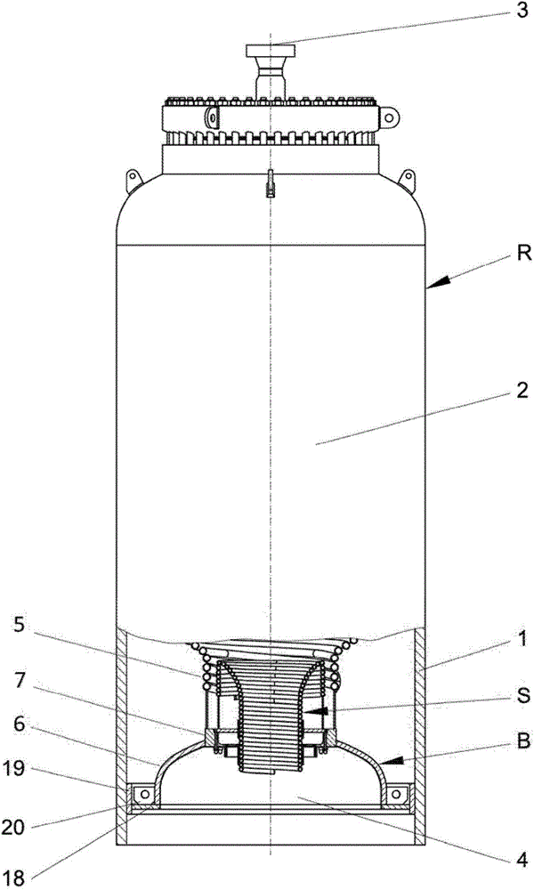 A reactor for being directed at carbon containing fuel carries out entrained flow gasifica tion