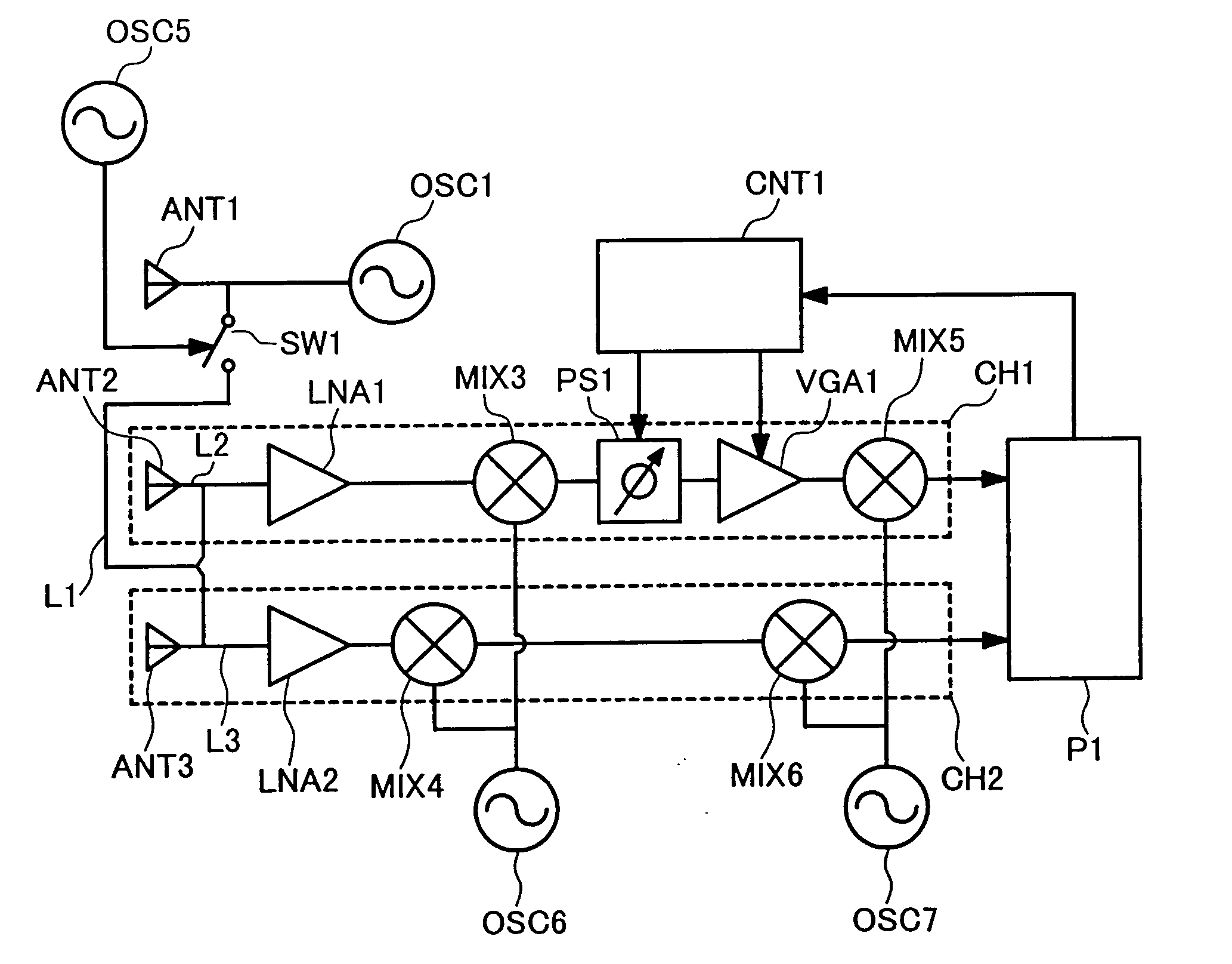 Monopulse radar system