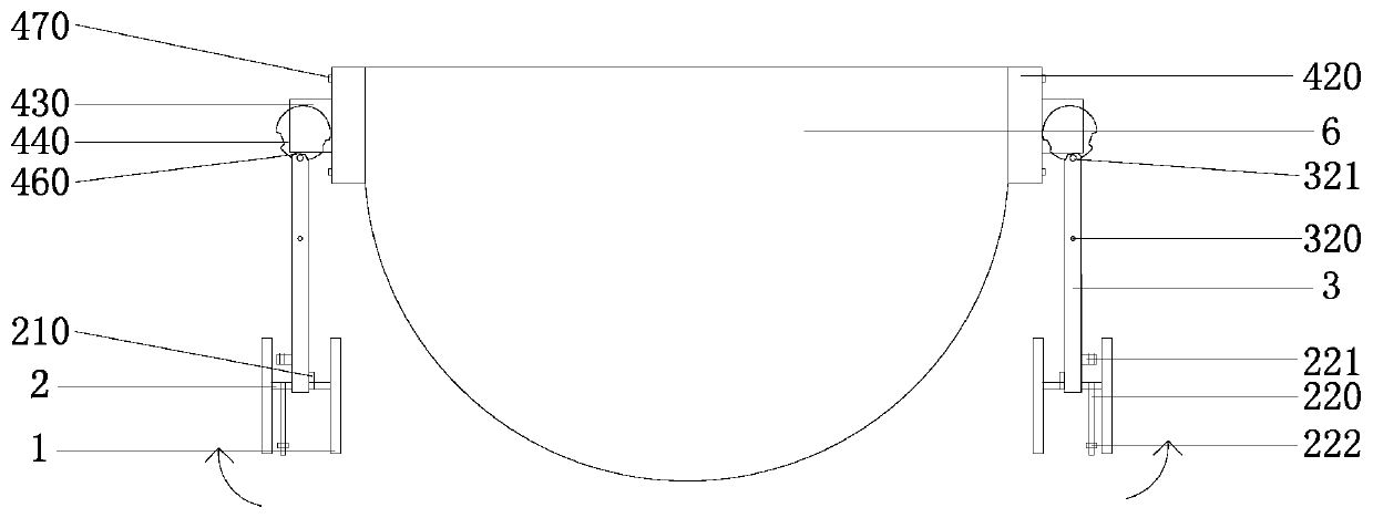 Wheel structure and canoeing using wheel structure