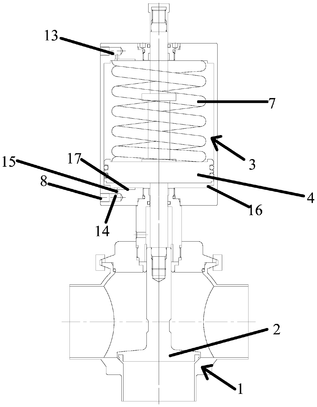 Safety valve and high-pressure pipeline