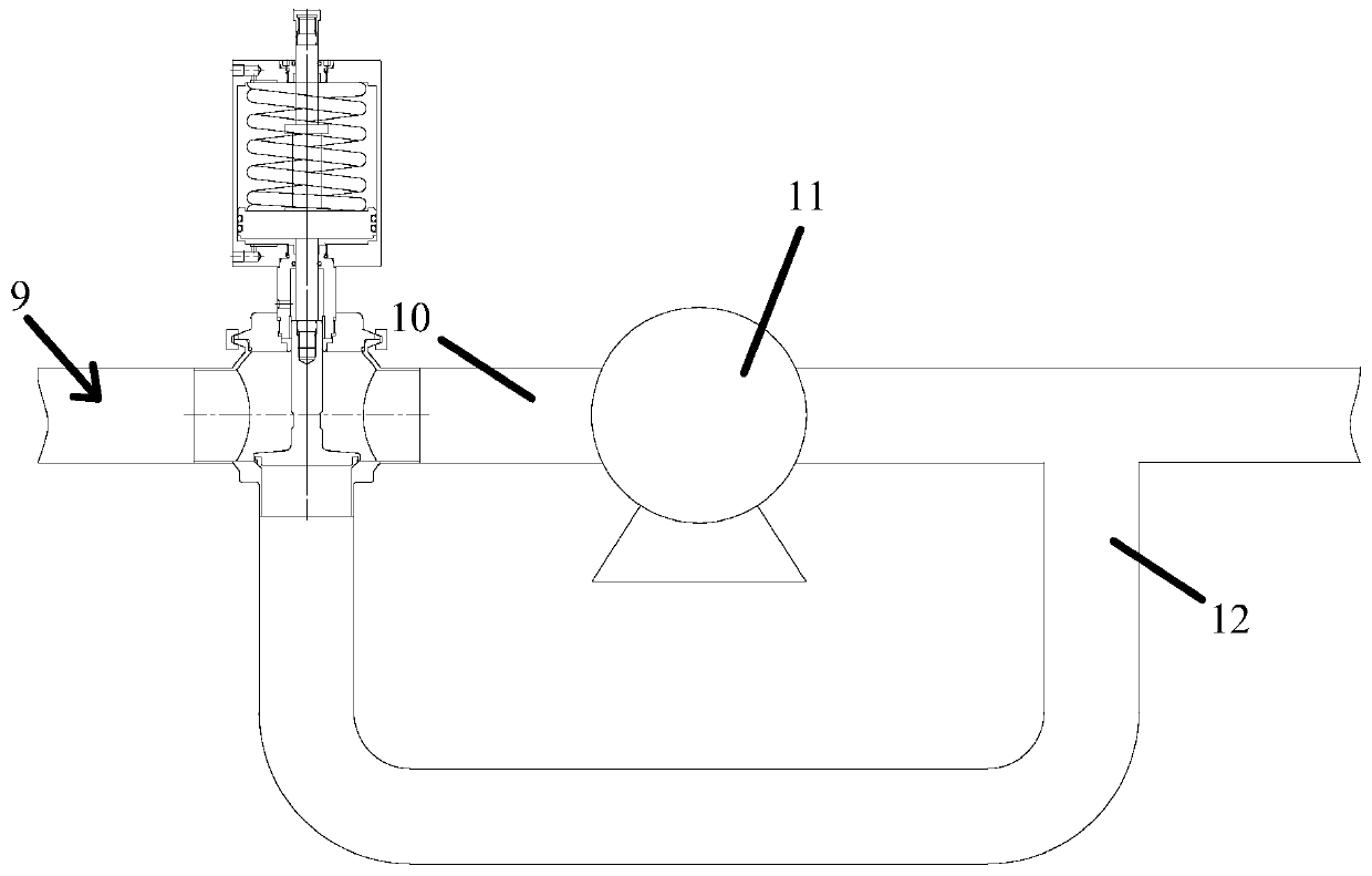 Safety valve and high-pressure pipeline