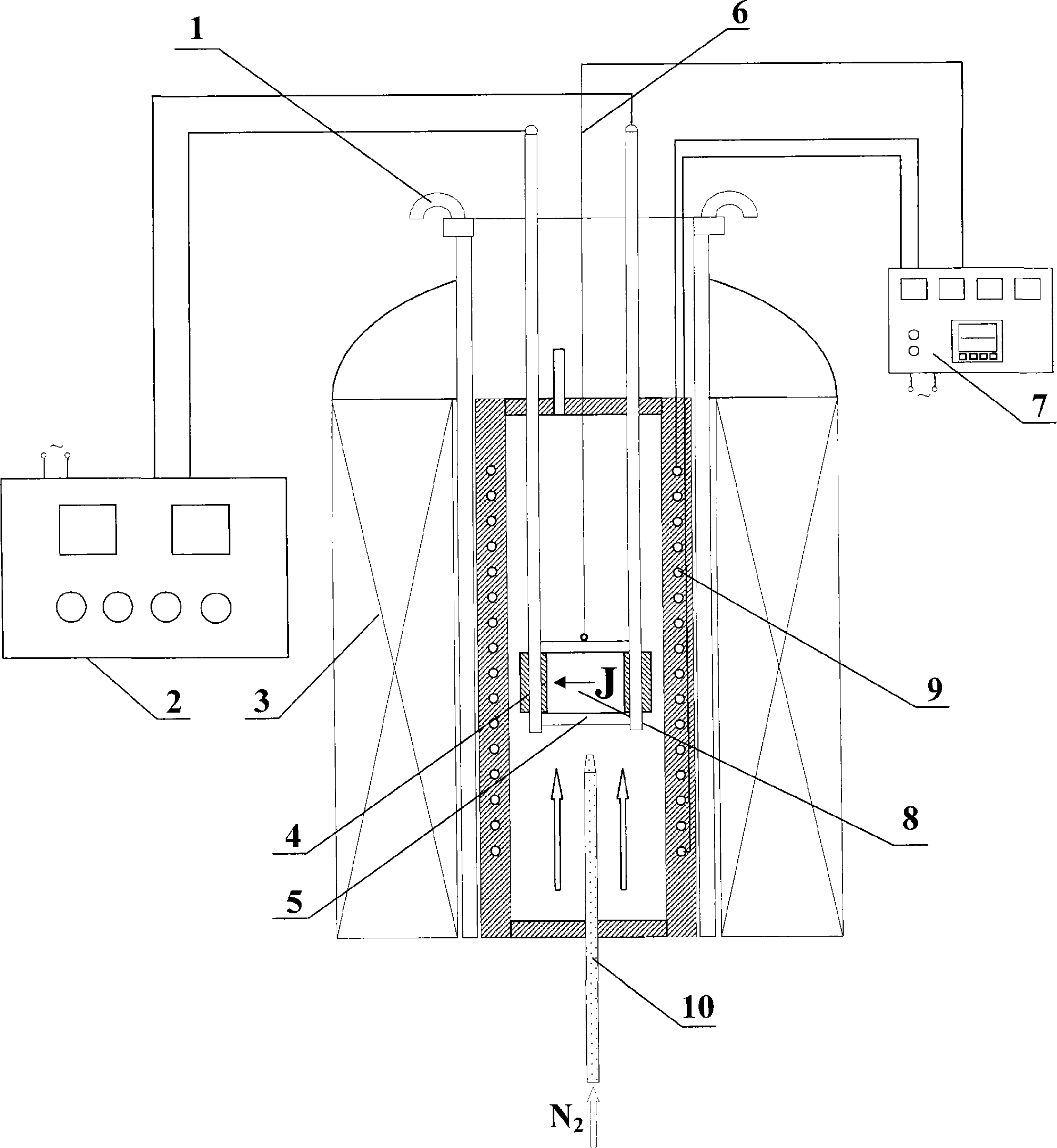 Method for preparing non-liquating monotectic alloy material and device thereof