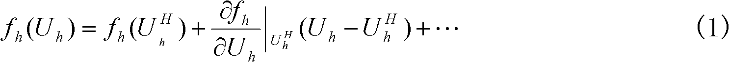 Grid self-adaptive method based on error estimation