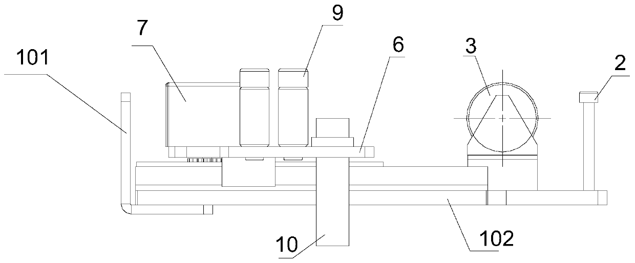 Positioning mechanism of glass disk