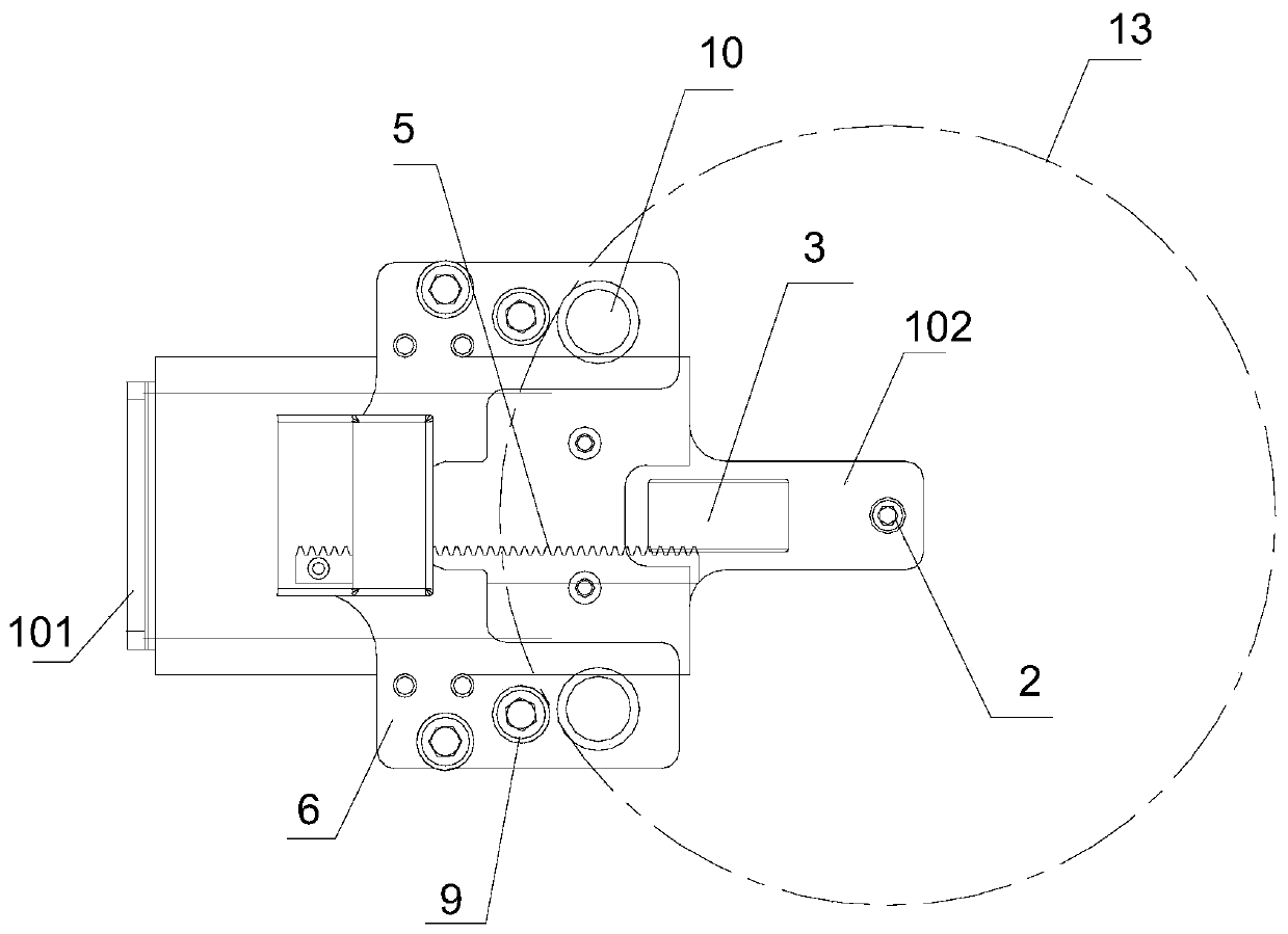 Positioning mechanism of glass disk