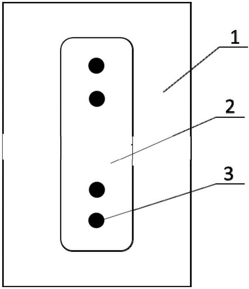 High power density substrate inlaid with diamond copper and preparation method thereof