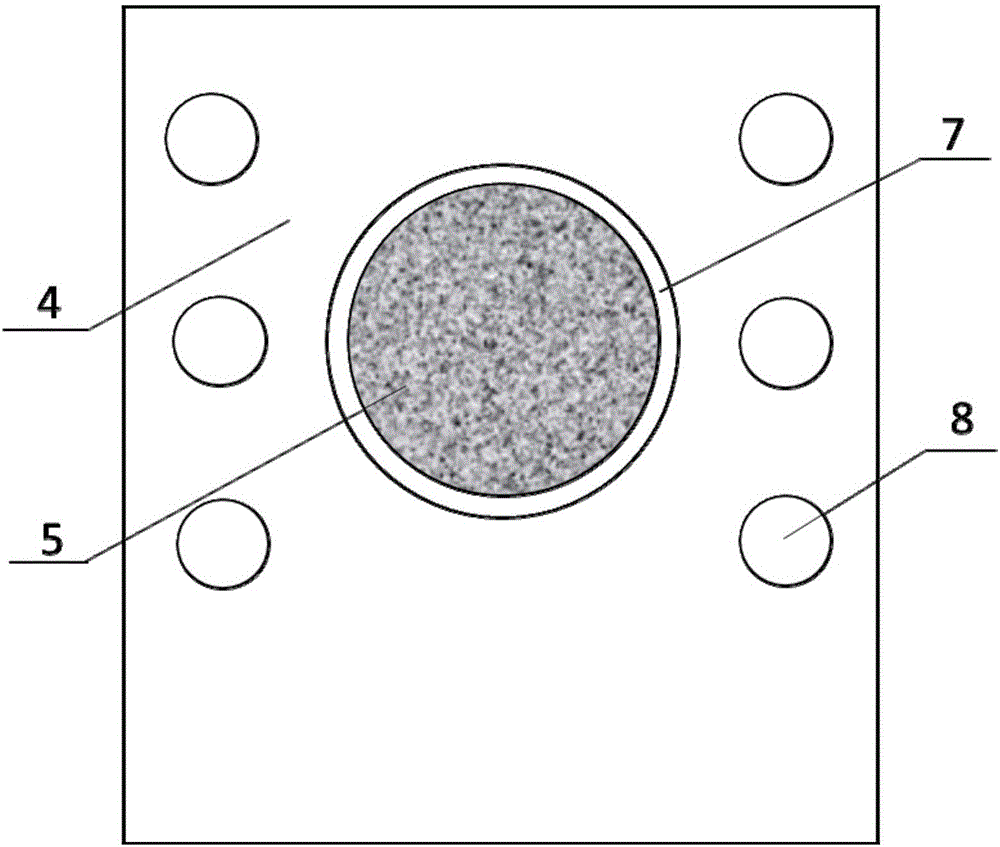 High power density substrate inlaid with diamond copper and preparation method thereof