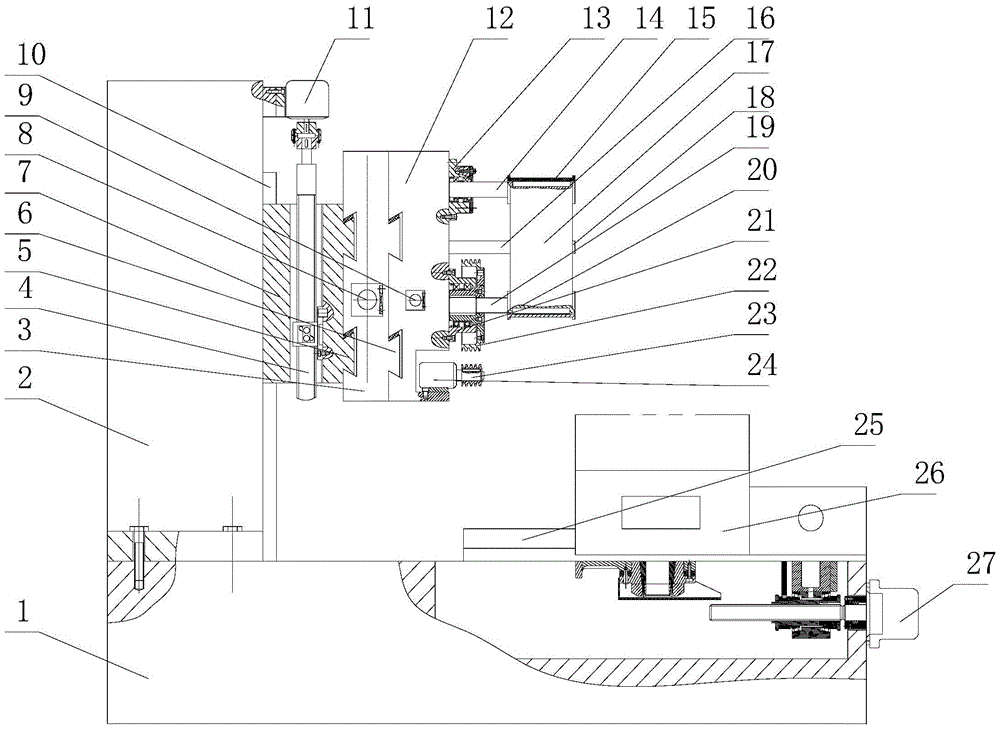 Large gear abrasive belt grinding machine