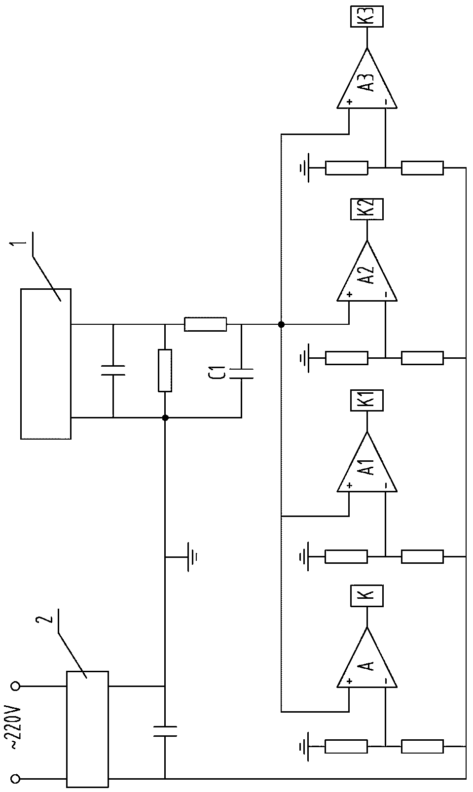 A stepped wave clipping and arc extinguishing method and an arc extinguisher