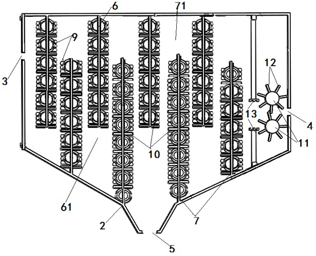 A purification device and purification method for spray paint process wastewater