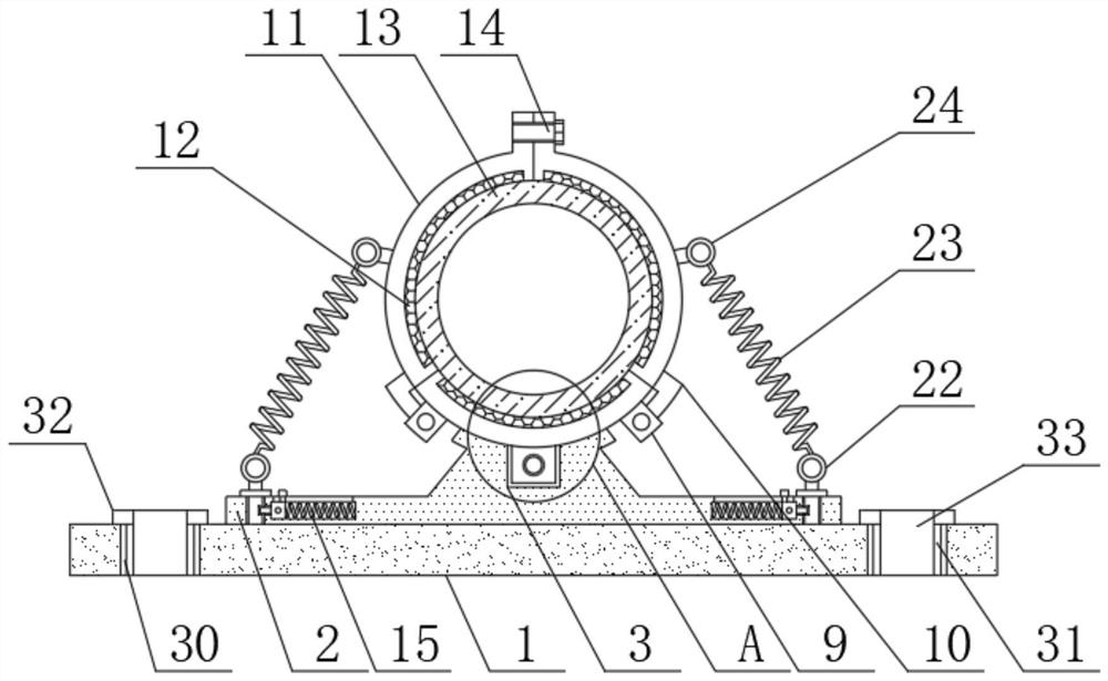 Mounting and fixing structure for indoor water supply pipe of assembly-type building