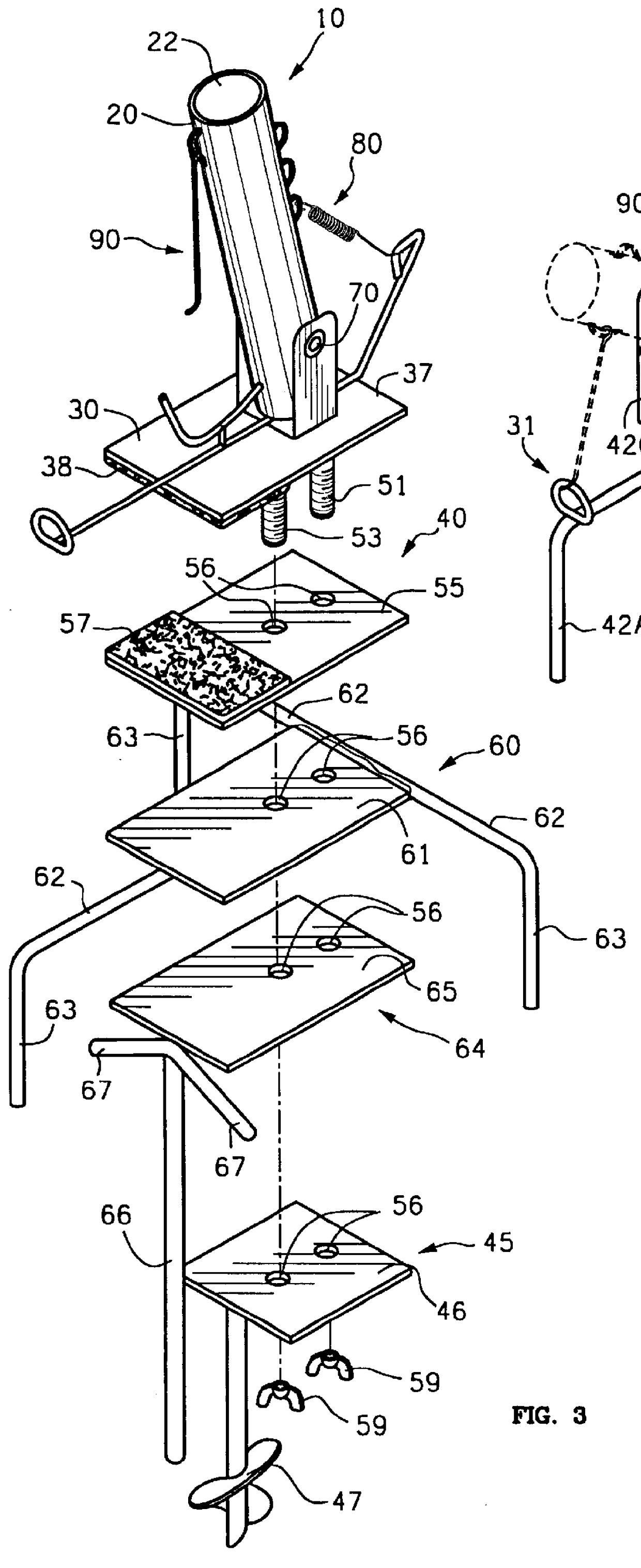 Fishing pole holder and fish hooker