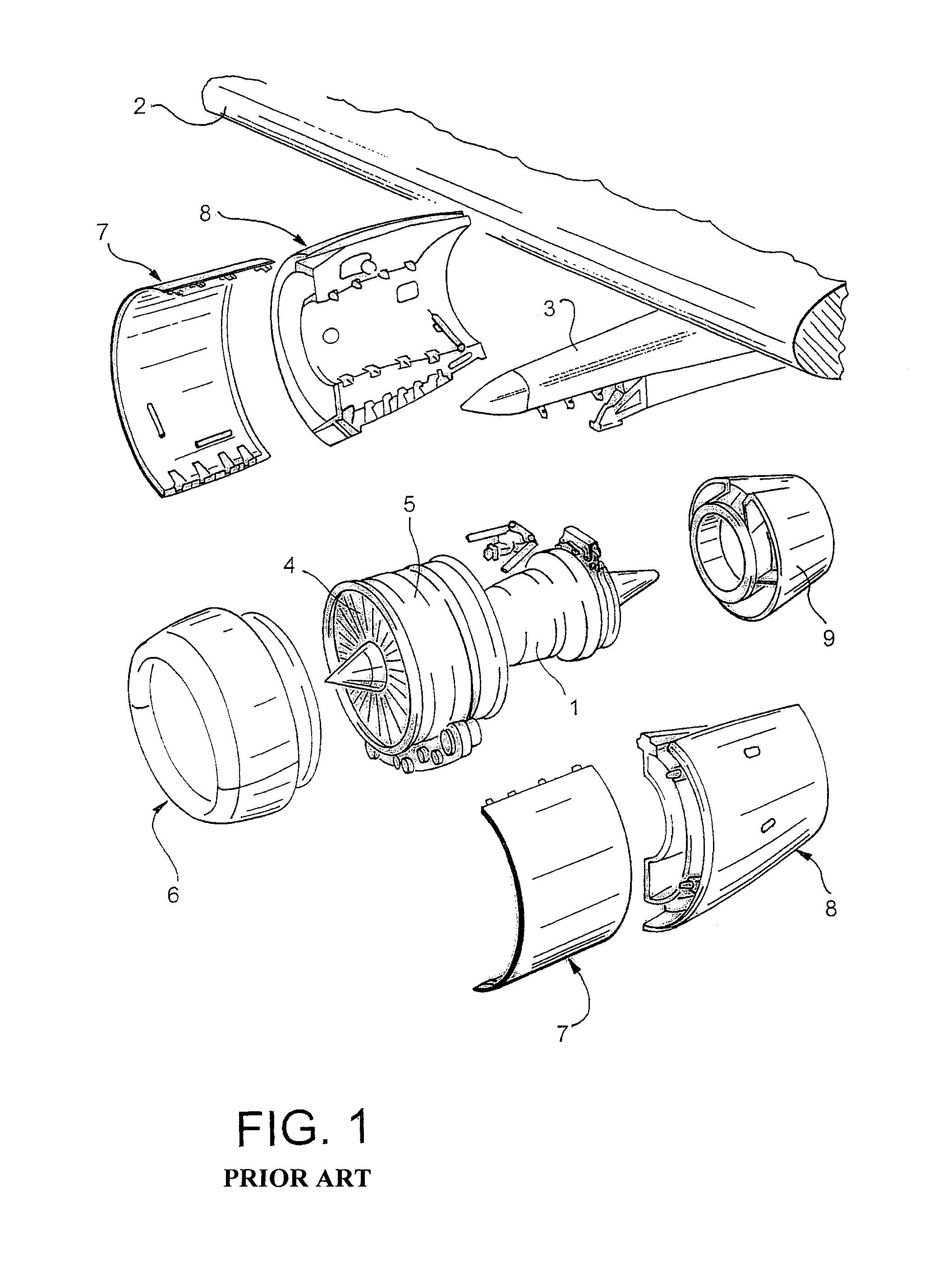 Aircraft engine in which there is a small clearance separating the fan cowls and the thrust inverter cowls