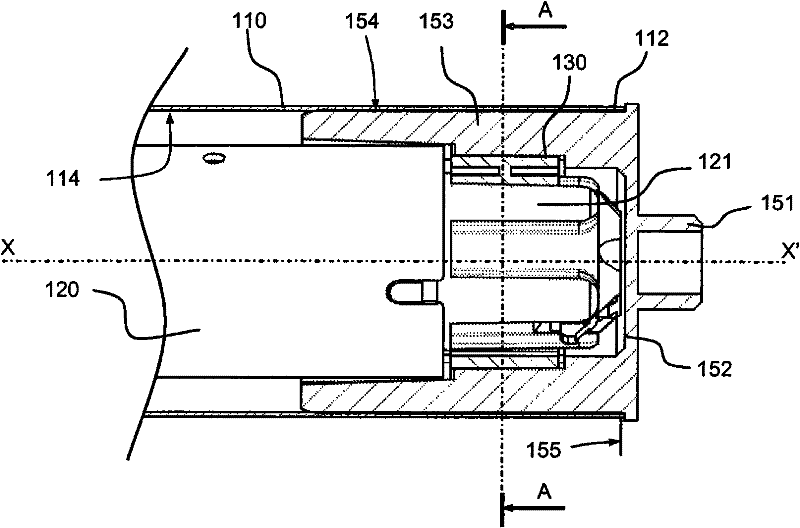 Device for rotating and holding a winding tube and home automation equipment including such device