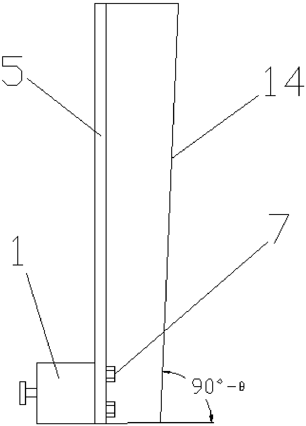 A combined tool for positioning heating coil supports of a marine liquid cargo tank