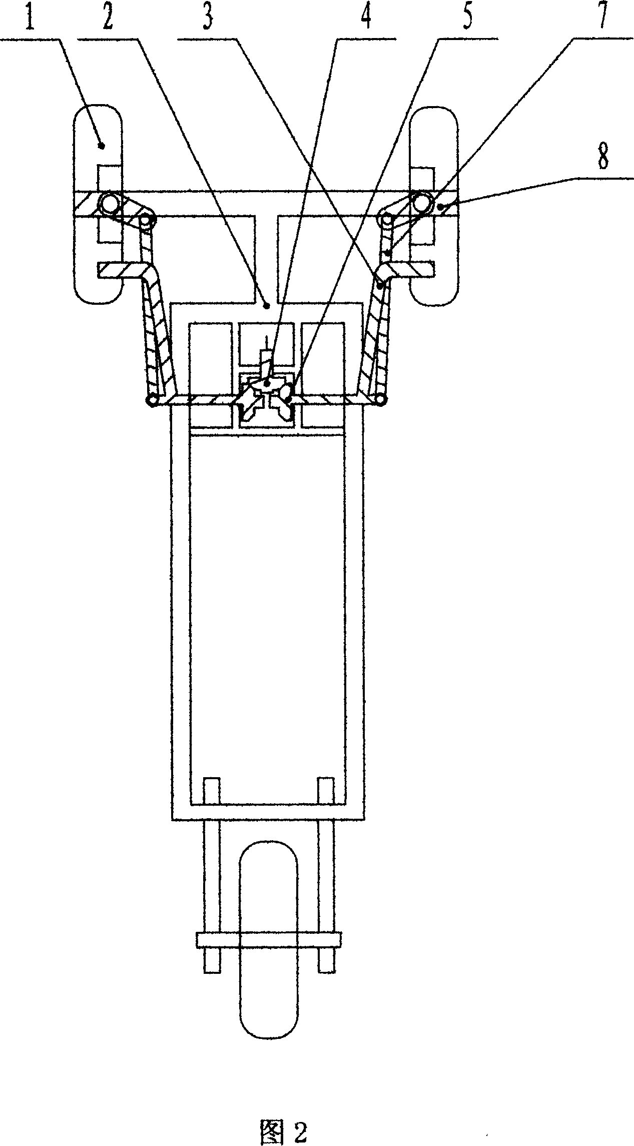 Handrail type vehicular direction-control handle device