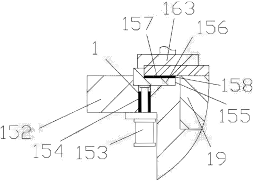 Automatic material pushing type stainless steel circular sheet forming device