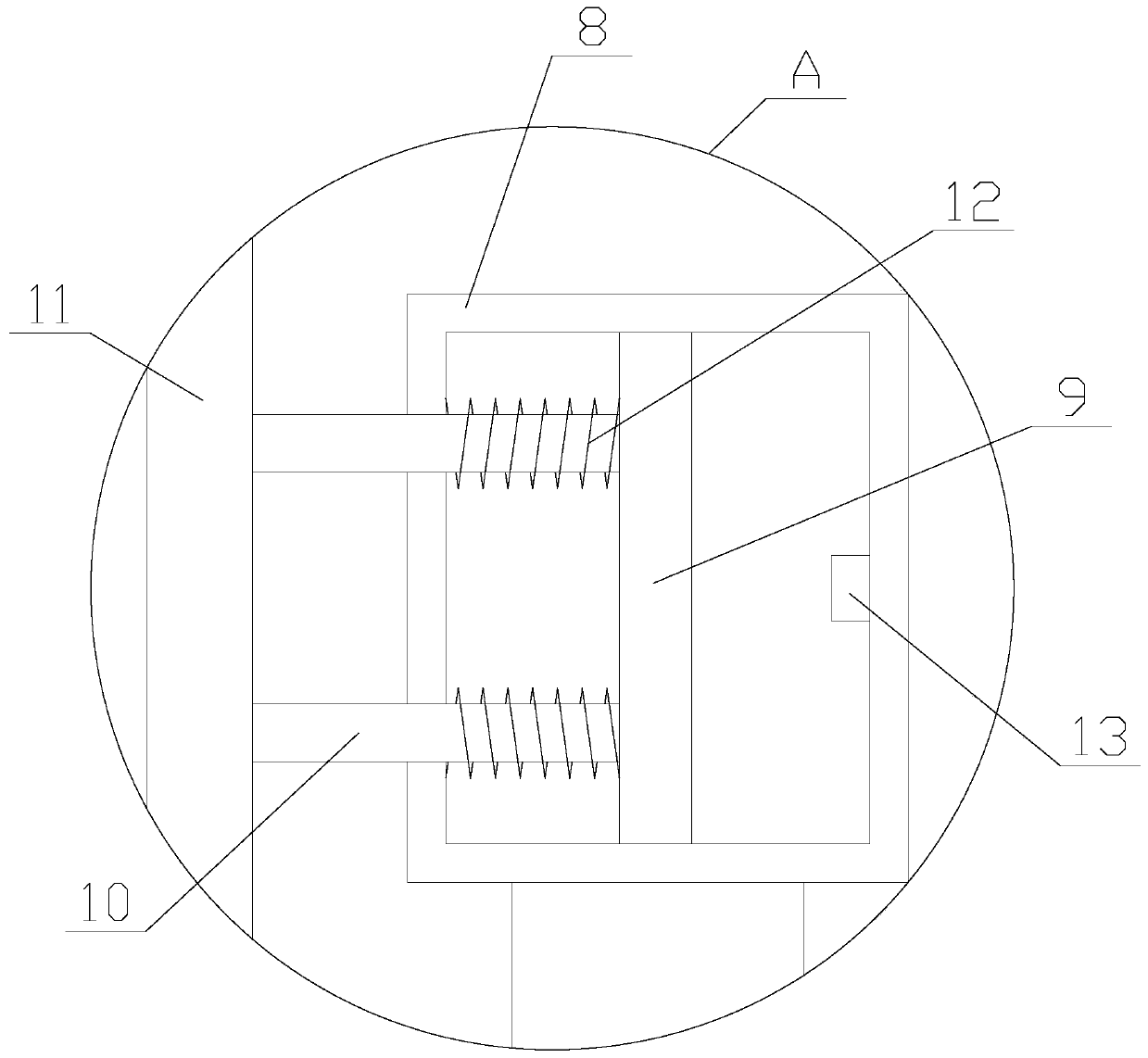 Portable embossing device with limiting function