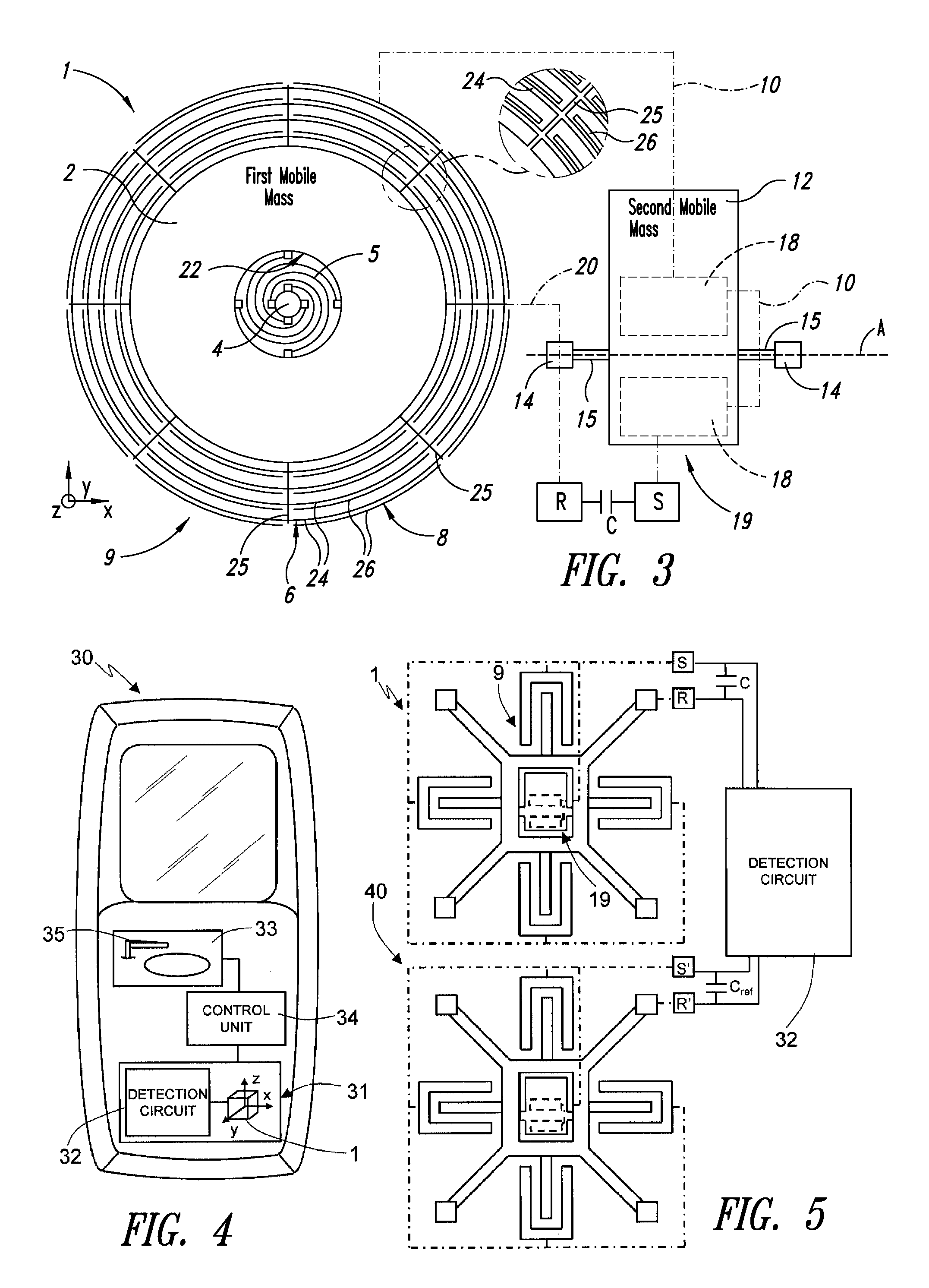 Microelectromechanical inertial sensor, in particular for free-fall detection applications