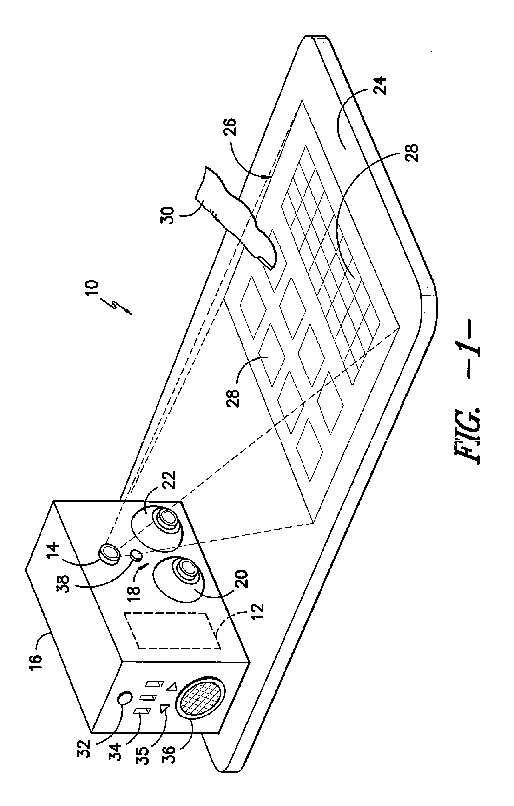 Speech generation device with a projected display and optical inputs