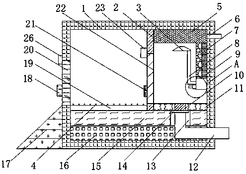 Far-infrared sauna house with shower room