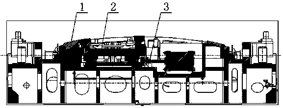 Flanging collapse compensation device of skylight top cover flanging die