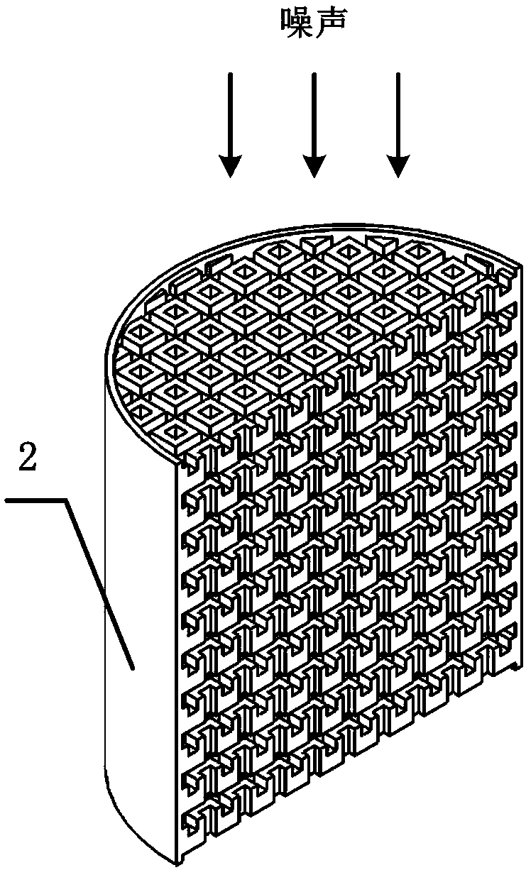 Groove type perforated plate staggered soundproof structure with air interlayers