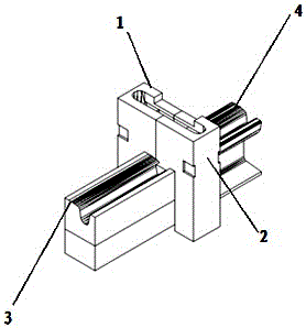 Welding model and welding method of alloy steel turnout and trough type steel rail