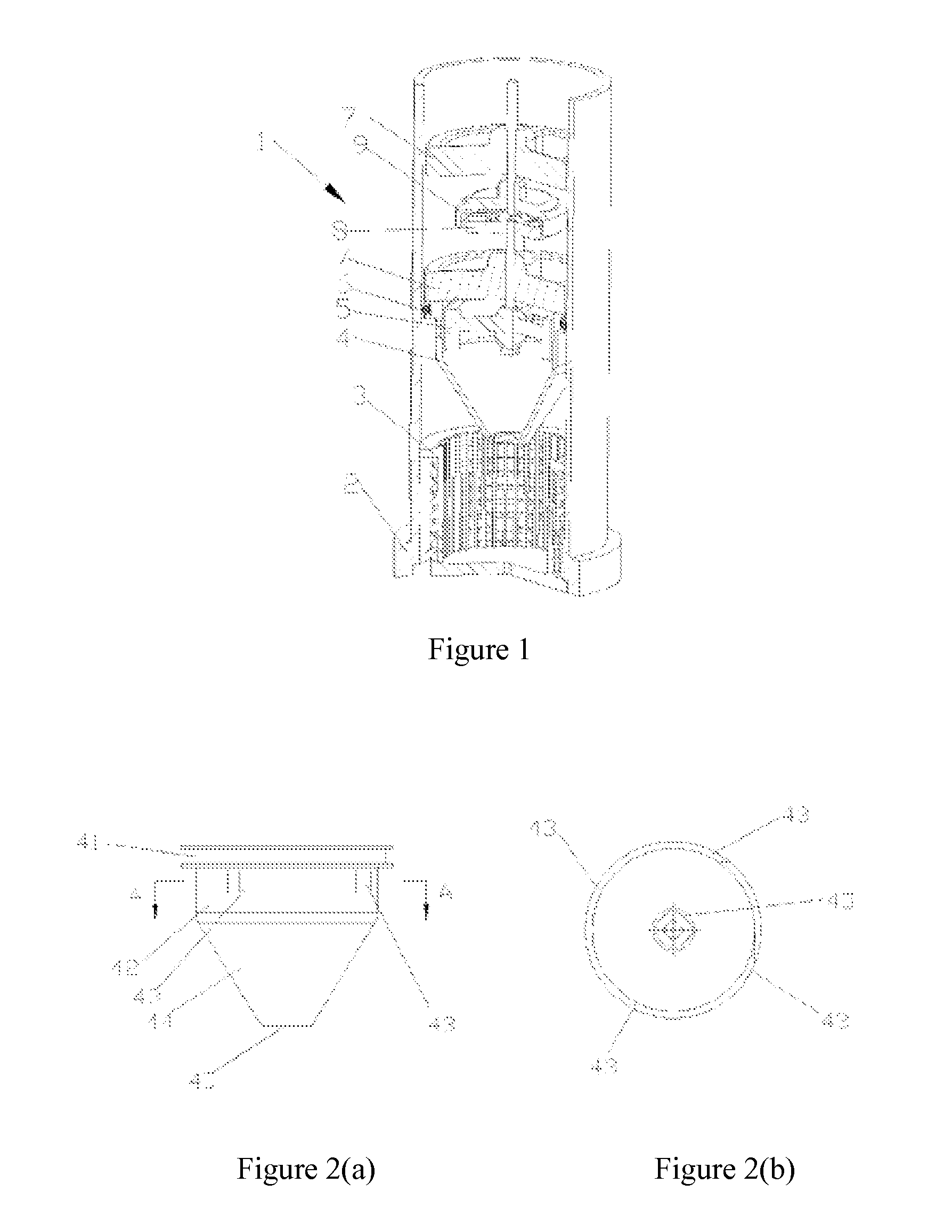 Driving device for lifting buried spraying head