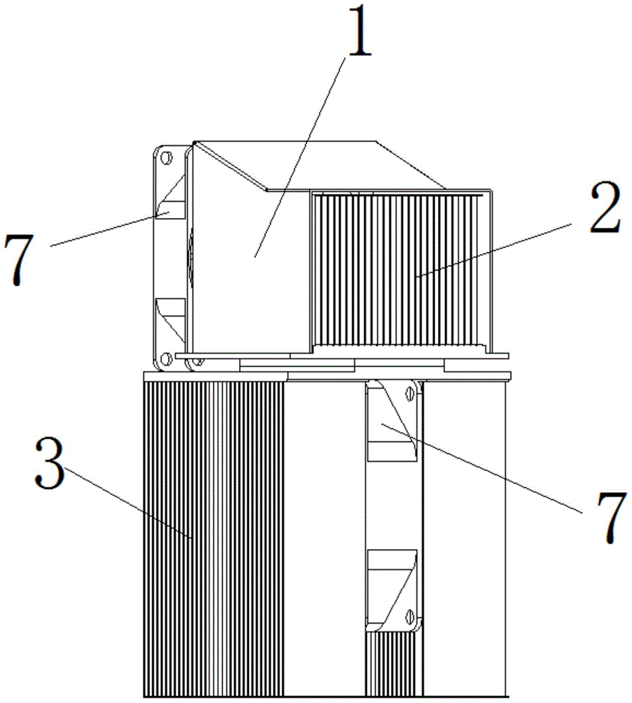 Novel integrated refrigeration fan