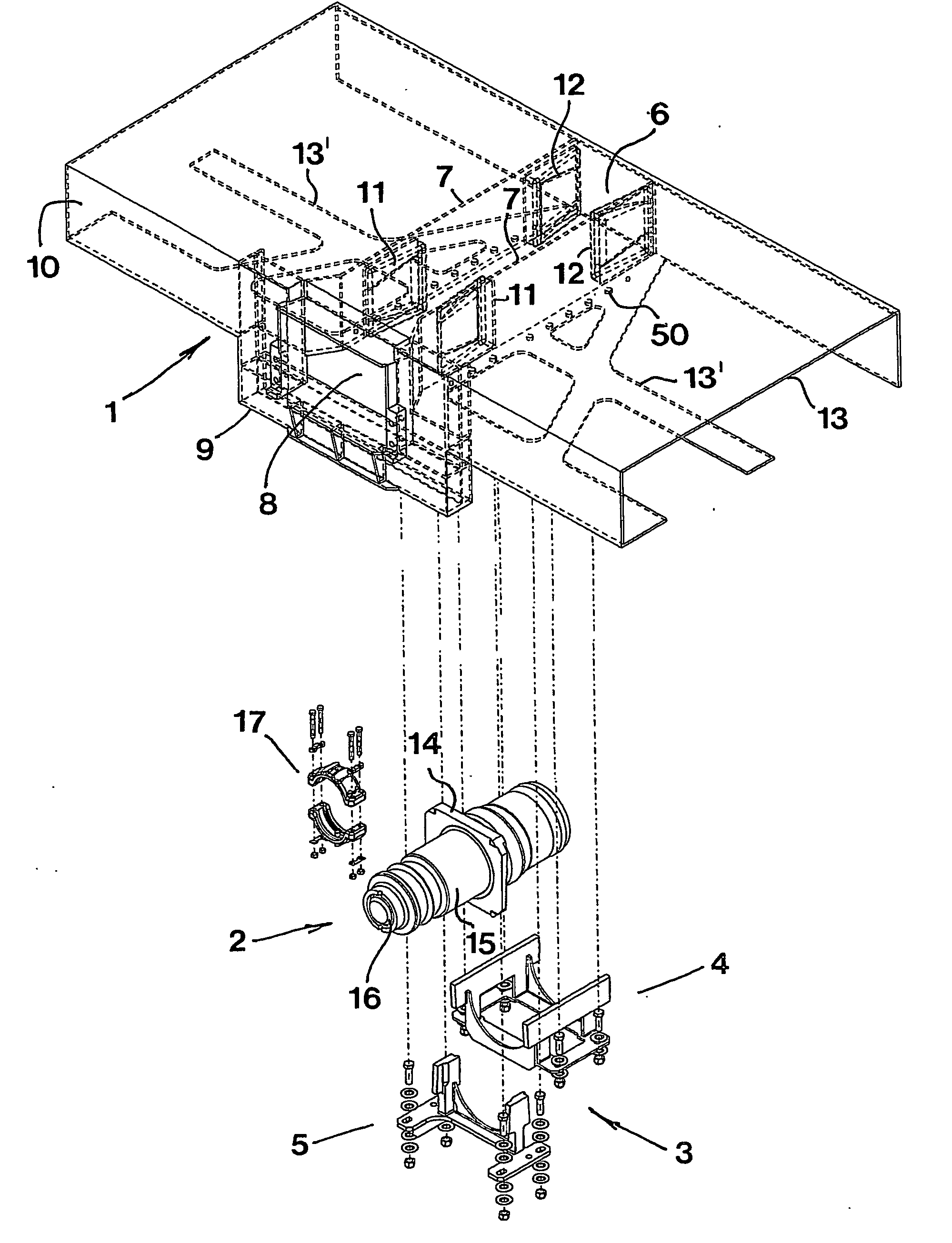 Railway vehicle and a clamping arrangement for the fixation of a towing arrangement in such vehicles