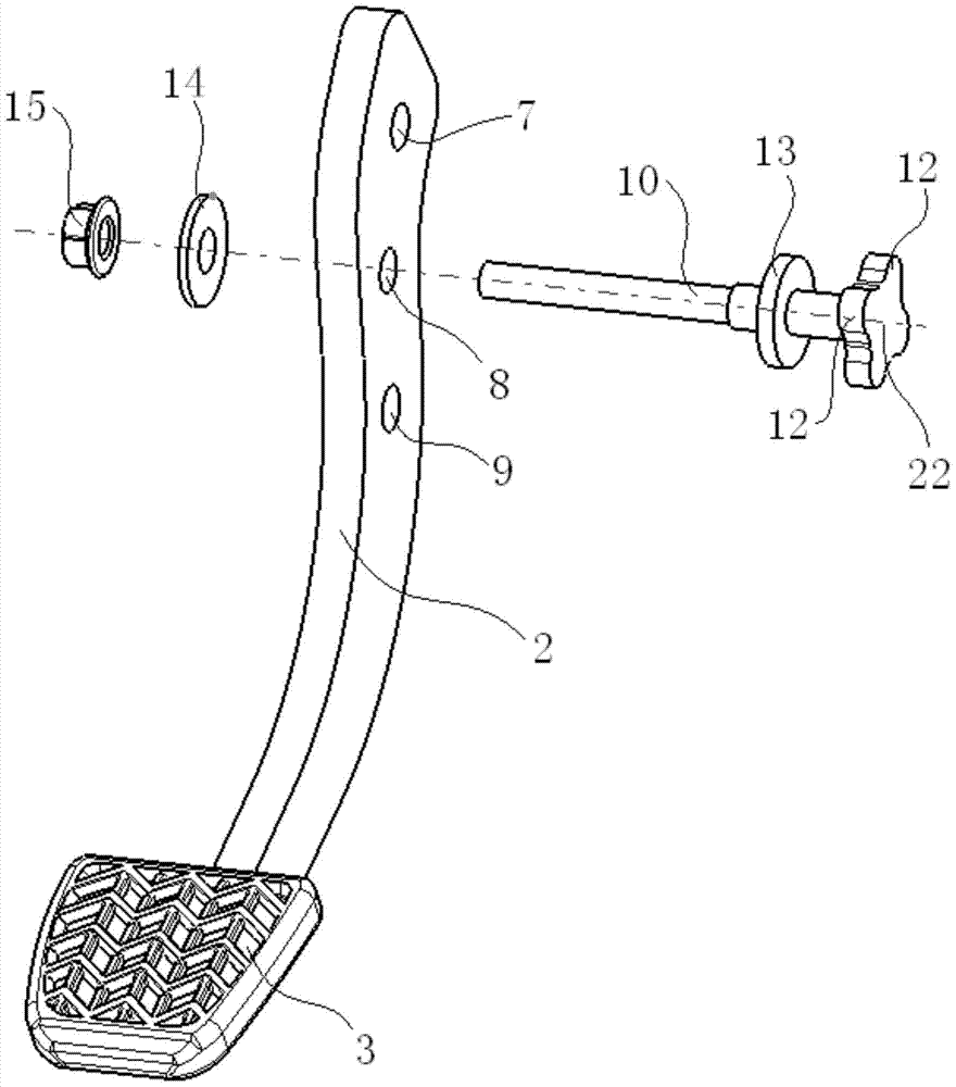 Adjustable car pedals and cars