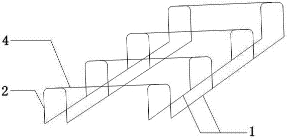 Dowel bar positioning support of cement concrete road surface based on composite