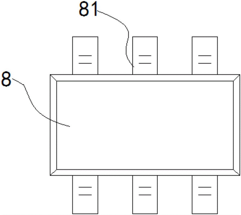 SOT26 test clamp with adjustable test groove and operation method thereof