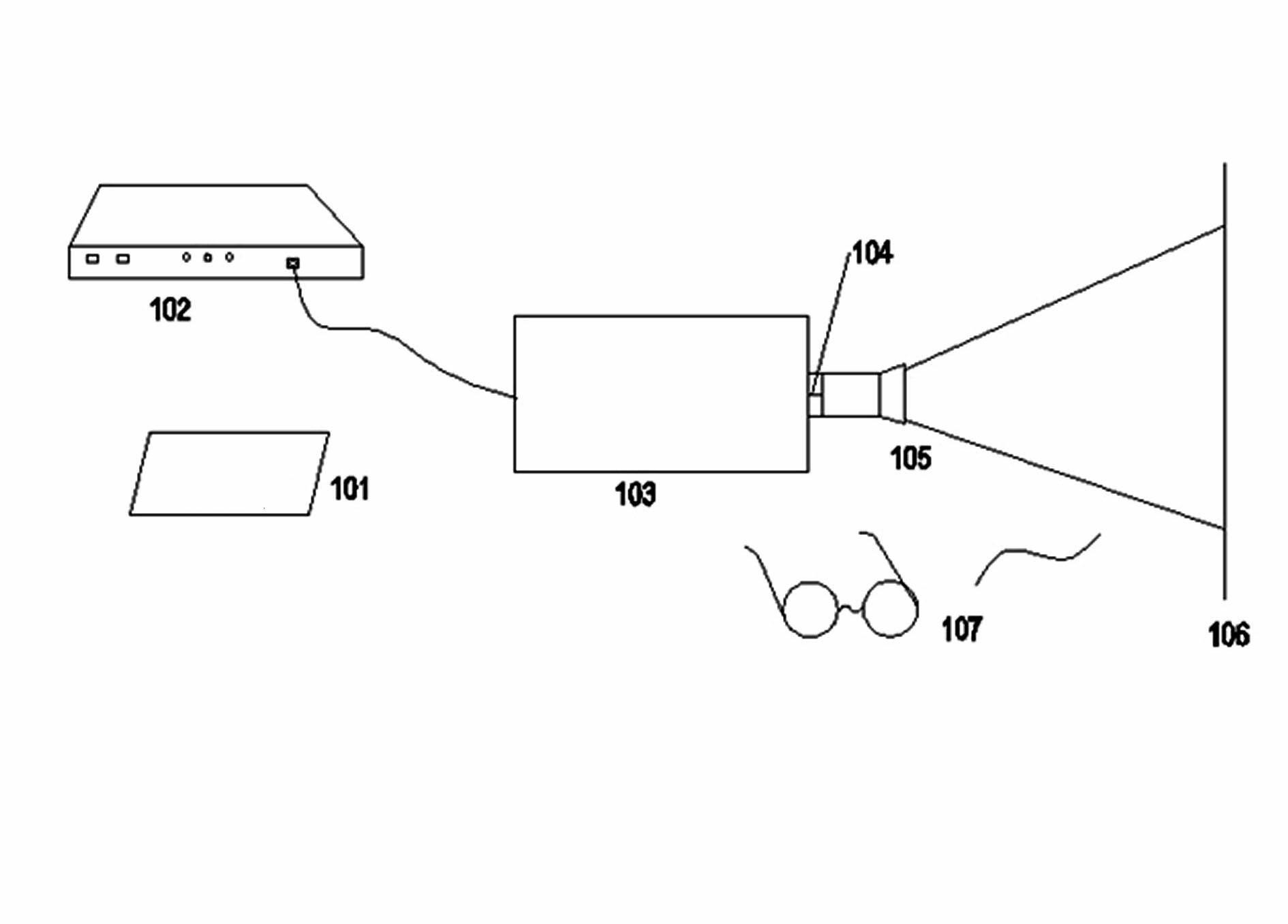 Single unit three-dimensional digital film projecting system based on chromatographic fractionating technology