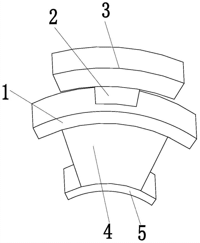 Positioning claw for inner hole positioning clamp