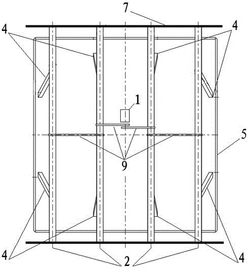 Opening and closing device for an arch hatch