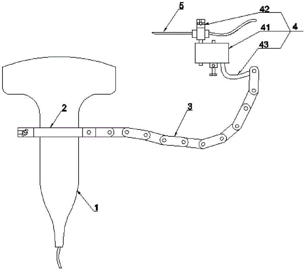 Ultrasonically-guided peripheral nerve block anesthesia stereotactic puncture device