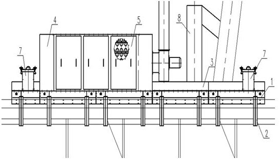 Efficient and energy-saving dust removal equipment of belt conveyor