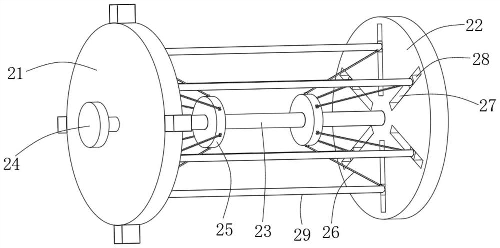 Device for shaping freely-cut fabric of cylindrical fabric