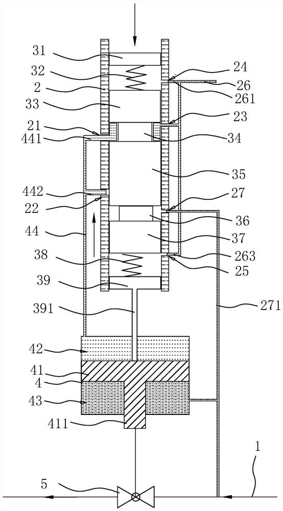 Volume control type valve