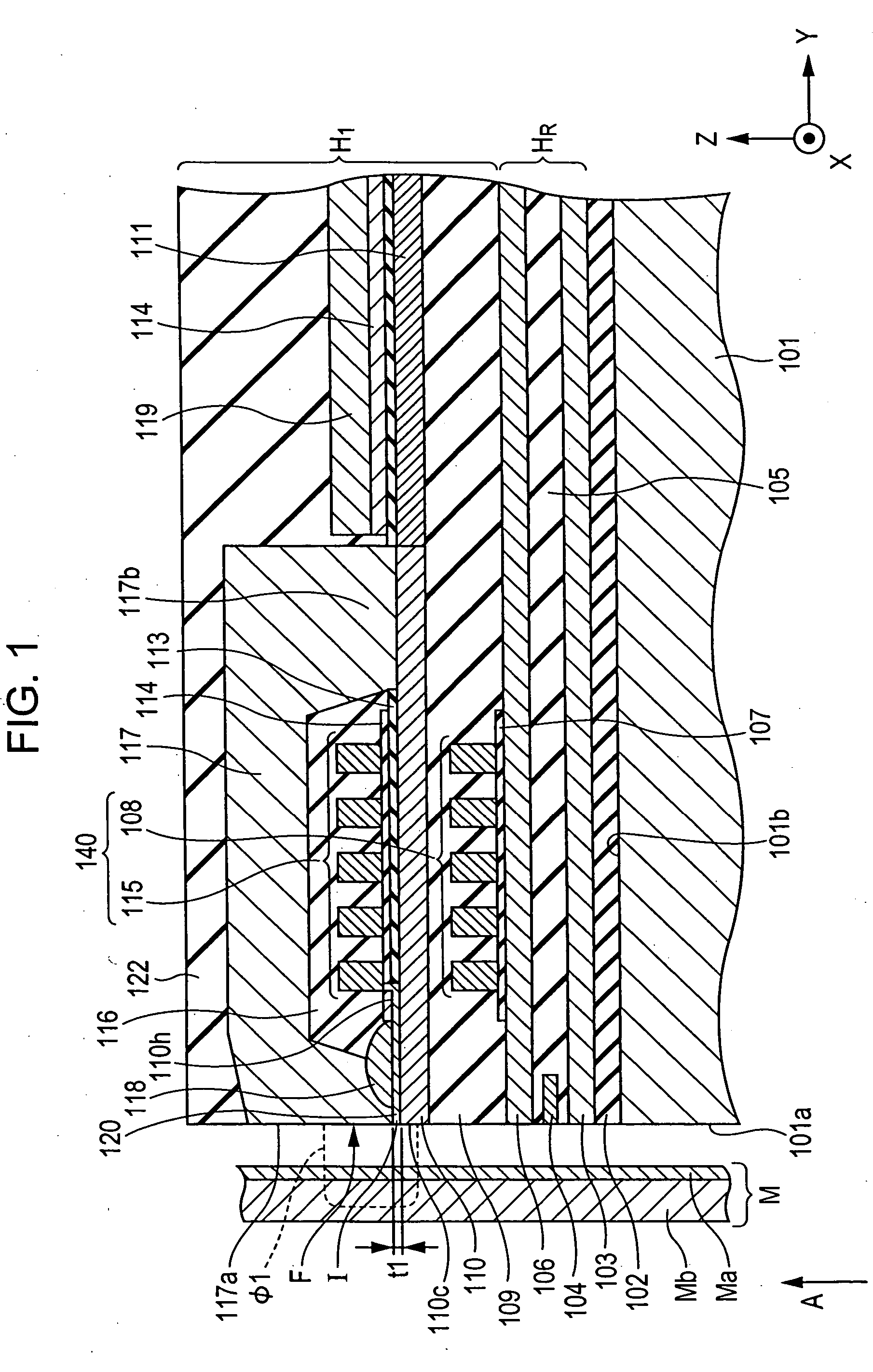 Magnetic recording head having solenoidal coil