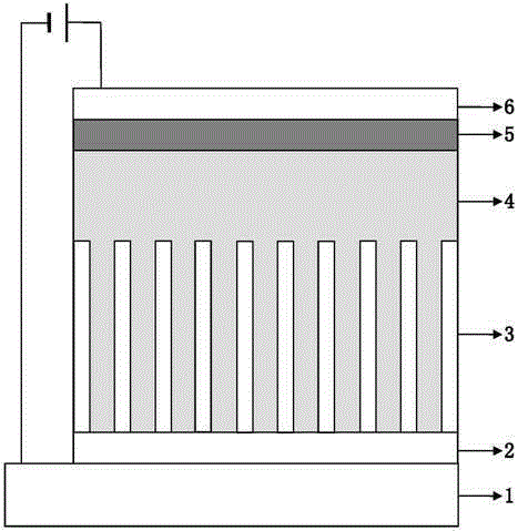 Organic-inorganic hybrid electroluminescent device and preparation method thereof